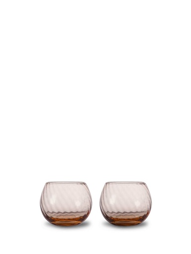 OPACITY Szklanka do wody 2 szt – Peach
