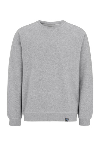 F. TERRY CREW NECK – GREY MELANGE