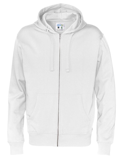 FULL ZIP HOOD – WHITE
