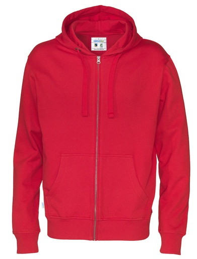 FULL ZIP HOOD – RED