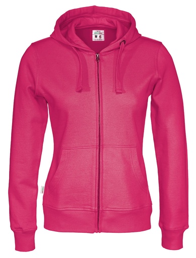 FULL ZIP HOOD WOMAN – CERISE