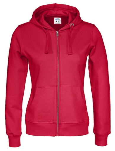 FULL ZIP HOOD WOMAN – RED
