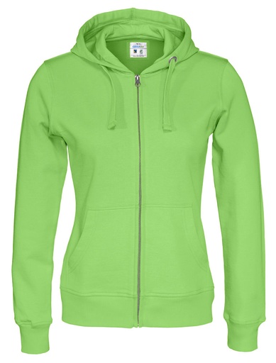 FULL ZIP HOOD WOMAN – GREEN