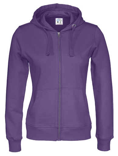 FULL ZIP HOOD WOMAN – PURPLE