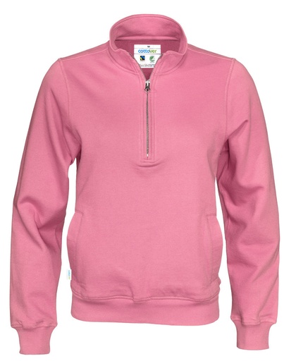 HALF ZIP UNISEX – PINK