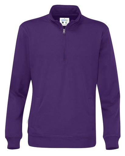 HALF ZIP UNISEX – PURPLE