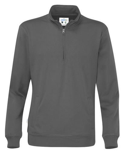 HALF ZIP UNISEX – CHARCOAL