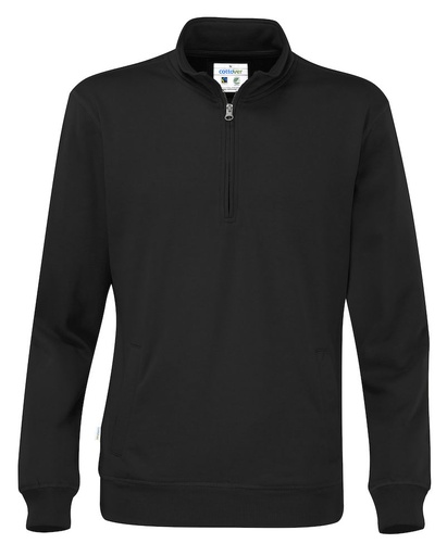 Bluza Half Zip Unisex 141012 - Black