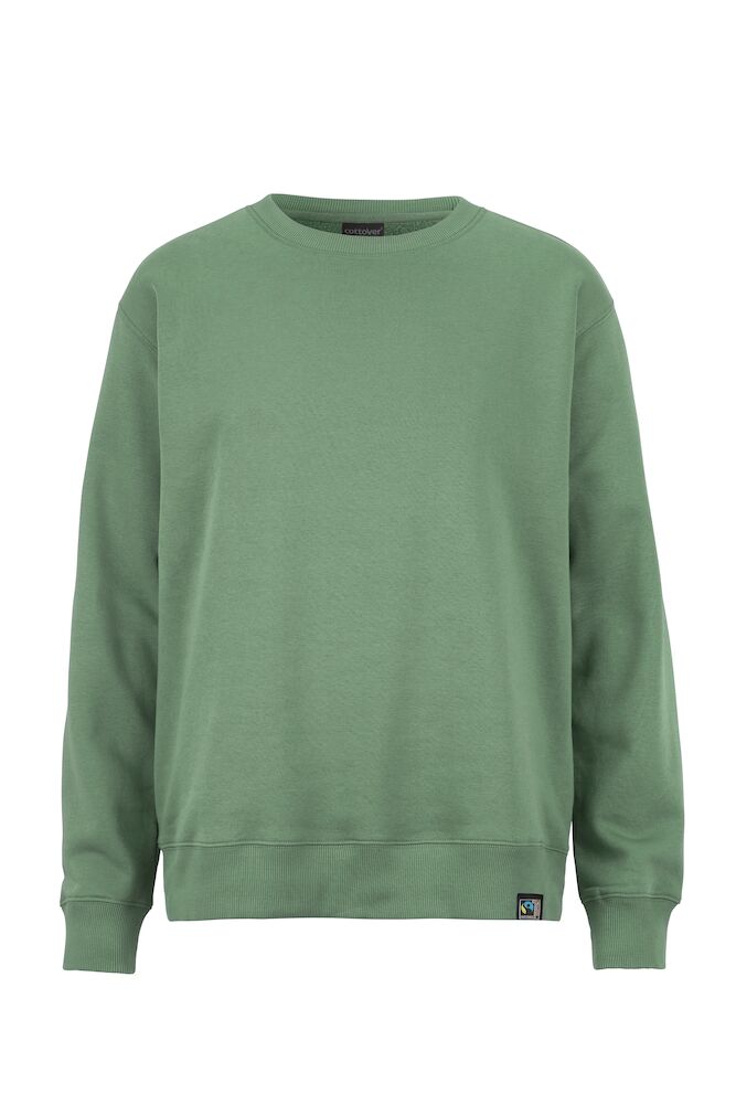 KEY CREW NECK – DUSTY GREEN