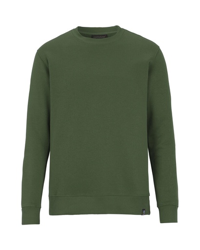 KEY CREW NECK – DK GREEN