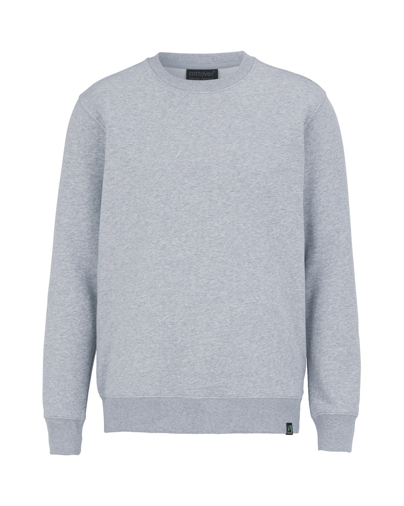 KEY CREW NECK – GREY MELANGE