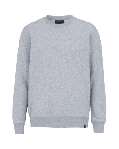 KEY CREW NECK – GREY MELANGE