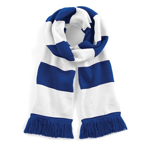 Szalik Dwuwarstwowy Akrylowy CB479 - Bright Royal & White
