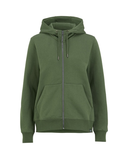 KEY FZ HOOD WOMAN – DK GREEN