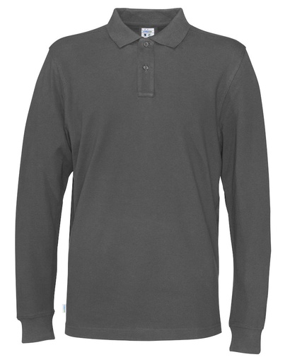 PIQUE LONG SLEEVE – CHARCOAL