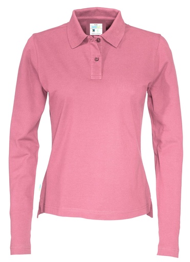 Koszulka polo Pique Long Sleeve Woman 141017 - Pink