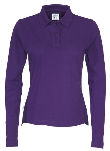 PIQUE LONG SLEEVE WOMAN – PURPLE