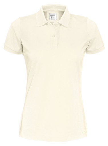 PIQUE POLO WOMAN – OFF-WHITE