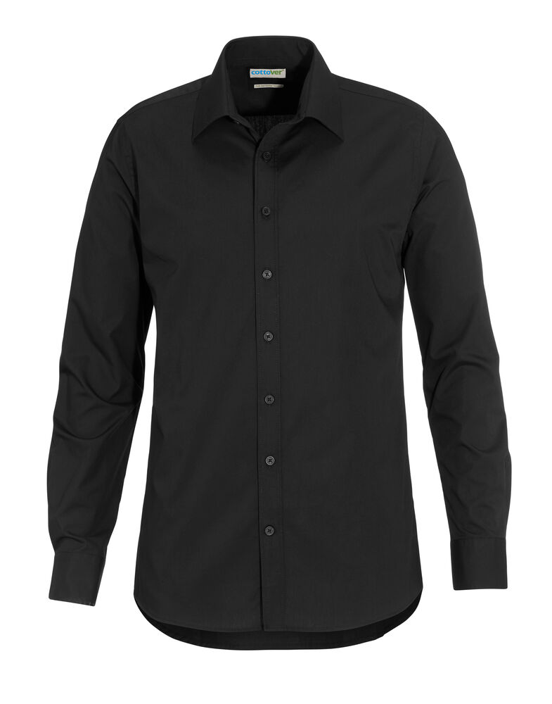 POPLIN SLIM FIT (GOTS) – BLACK