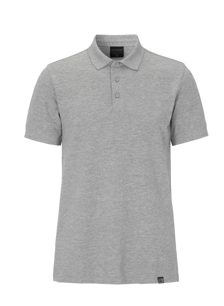 STRETCH PIQUE POLO – GREY MELANGE