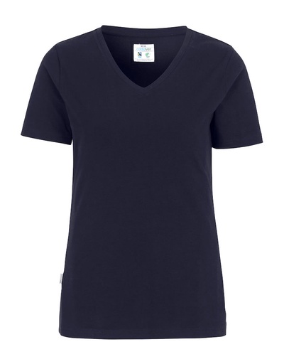 STRETCH V-NECK WOMAN – NAVY