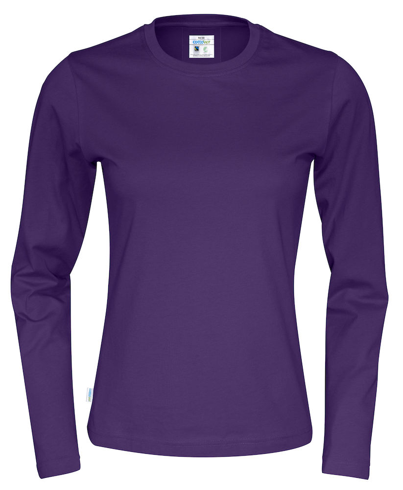 T-SHIRT LONG SLEEVE WOMAN – PURPLE