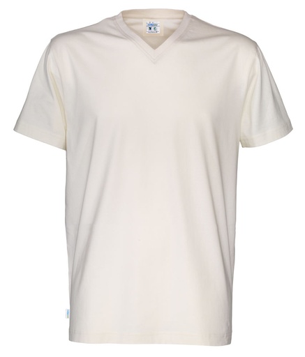 T-SHIRT V-NECK – OFF-WHITE