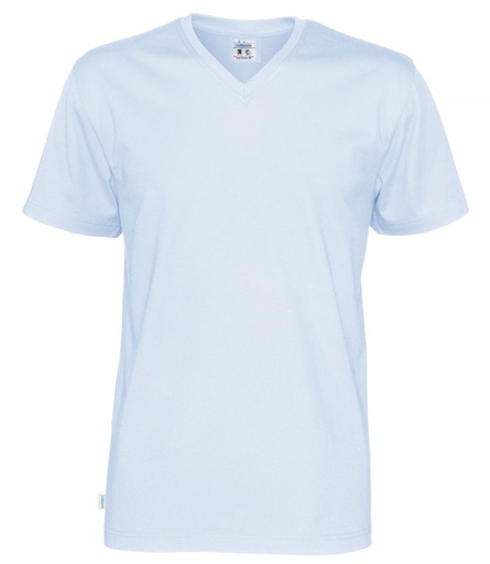 T-SHIRT V-NECK – SKY BLUE