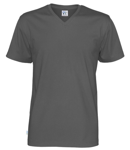 T-SHIRT V-NECK – CHARCOAL