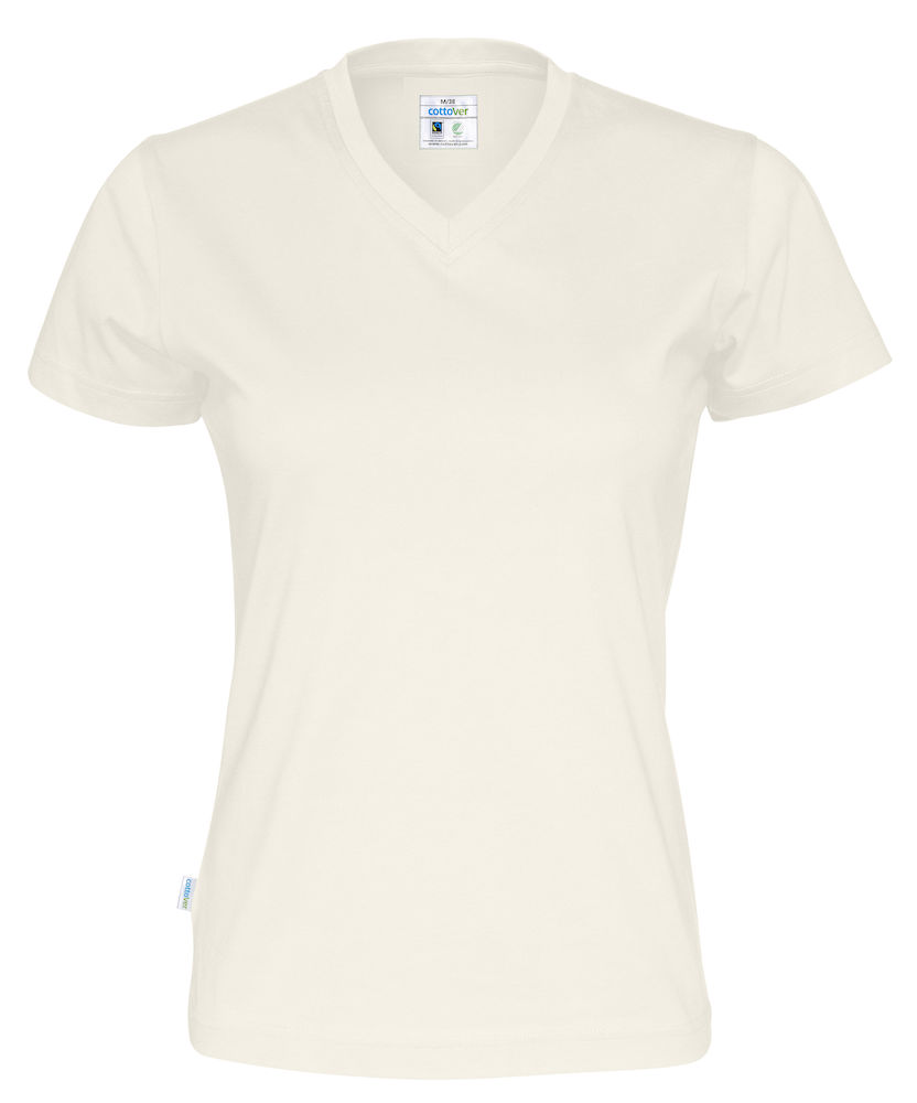 T-SHIRT V-NECK WOMAN – OFF-WHITE