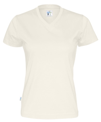 T-SHIRT V-NECK WOMAN – OFF-WHITE