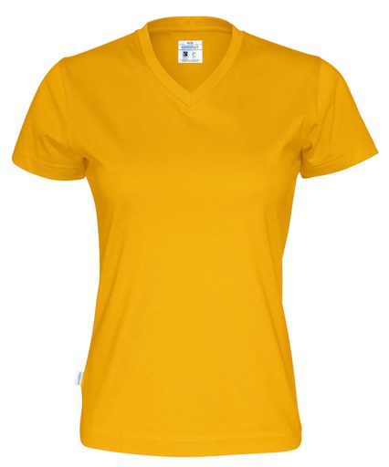 T-SHIRT V-NECK WOMAN – YELLOW