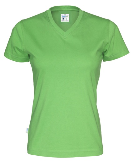 T-SHIRT V-NECK WOMAN – GREEN