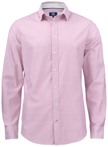 BELFAIR OXFORD SHIRT – BURGUNDY/WHITE STRIPE