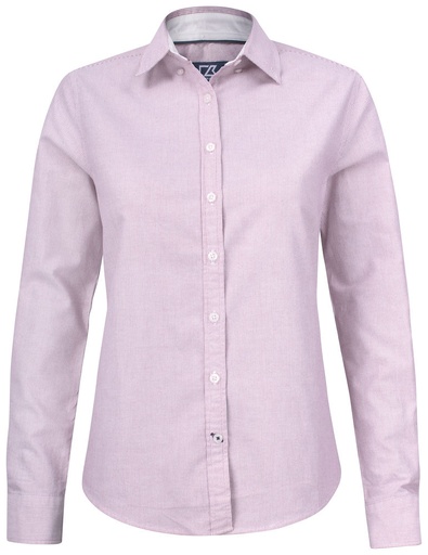 BELFAIR OXFORD SHIRT WOMAN – BURGUNDY/WHITE STRIPE