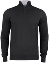 EVERETT HALF ZIP SWEATER – BLACK