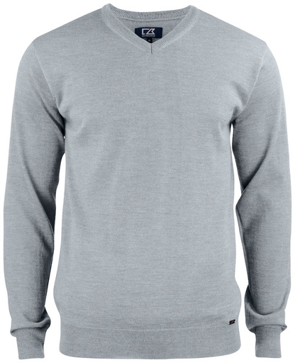 EVERETT V-NECK – GREY MELANGE