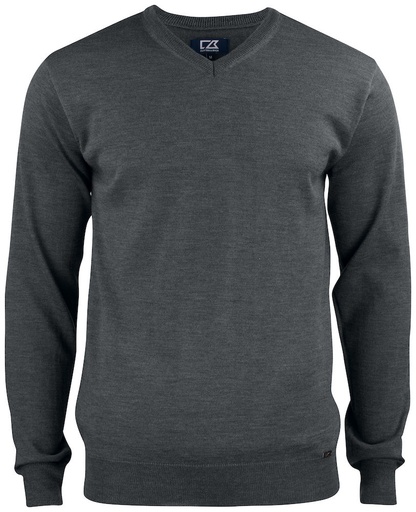 EVERETT V-NECK – ANTHRACITE MELANGE