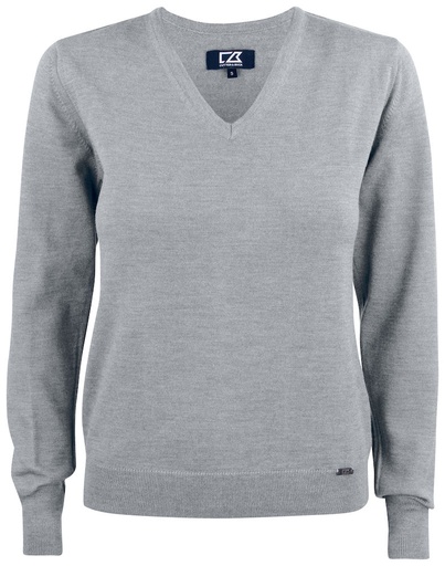 EVERETT V-NECK WOMAN – GREY MELANGE