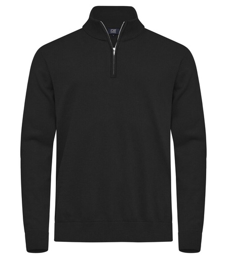 OAKVILLE HALF ZIP SWEATER – BLACK