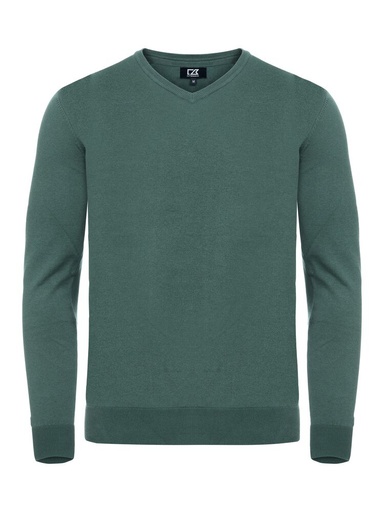 OAKVILLE V-NECK – PINE GREEN