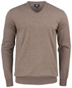 OAKVILLE V-NECK – NOUGAT MELANGE