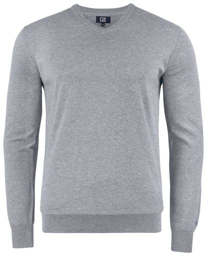 OAKVILLE V-NECK – GREY MELANGE