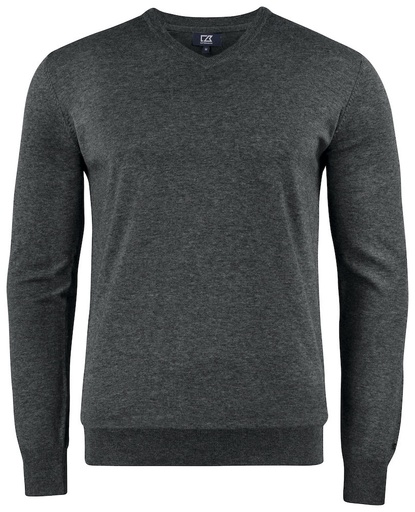 OAKVILLE V-NECK – ANTHRACITE MELANGE