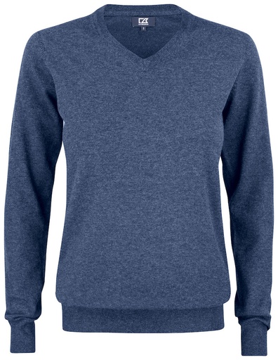 OAKVILLE V-NECK WOMAN – NAVY MELANGE