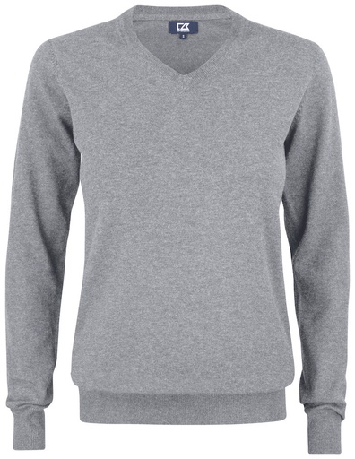 OAKVILLE V-NECK WOMAN – GREY MELANGE