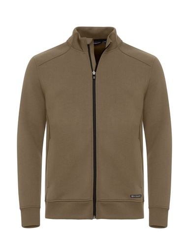 PEMBERTON CARDIGAN FZ – KHAKI