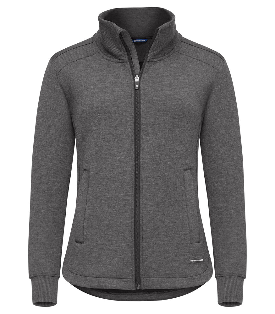 PEMBERTON CARDIGAN FZ WOMAN – ANTHRACITE MELANGE