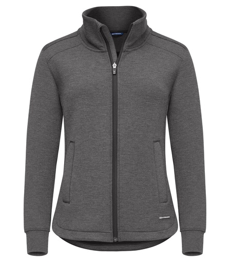 PEMBERTON CARDIGAN FZ WOMAN – ANTHRACITE MELANGE