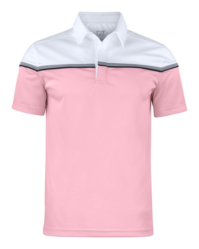 SEABECK POLO – PINK/WHITE